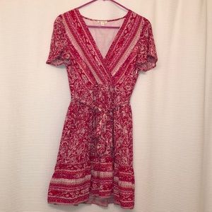 Miami Pink summery print dress
